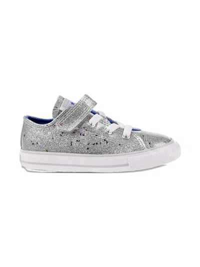Converse Chuck Taylor All Star 1v Ox Td "silver-ozone Blue" Sneakers In Gray