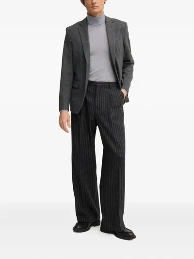 Gant Turtleneck Wool Sweater In Gray