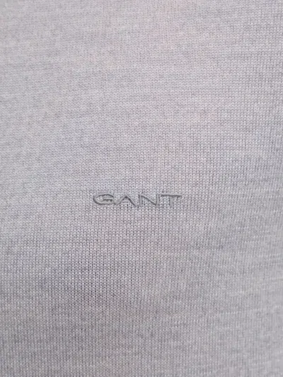 Gant Turtleneck Wool Sweater In Gray