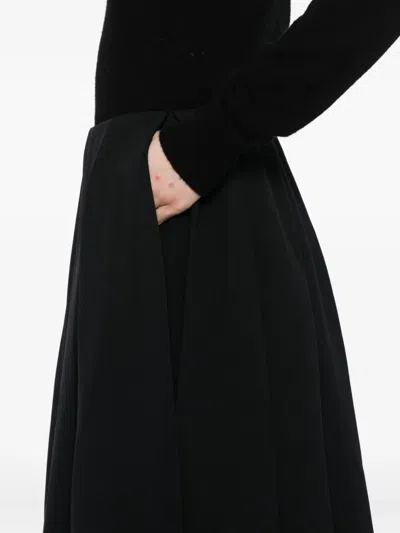 Jnby A-line Midi Skirt In Black