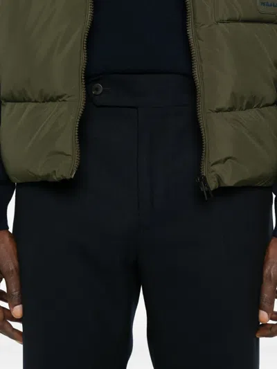 Cellar Door Flat-front Trousers In Black
