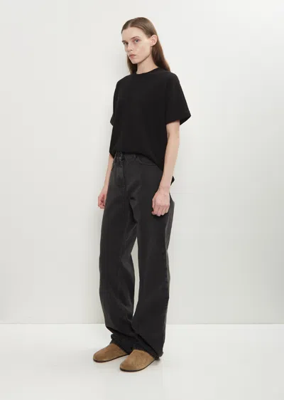The Row Five-pocket Denim Trousers Featuring Belt Loops In Black