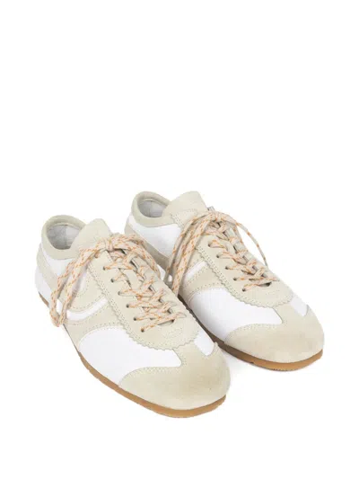 Dries Van Noten Leather Sneaker In White