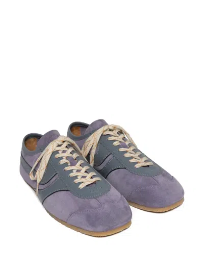 Dries Van Noten Lilac Suede Sneakers In Purple