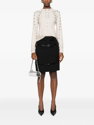 Coperni Stud-embellished T-shirt In Neutral