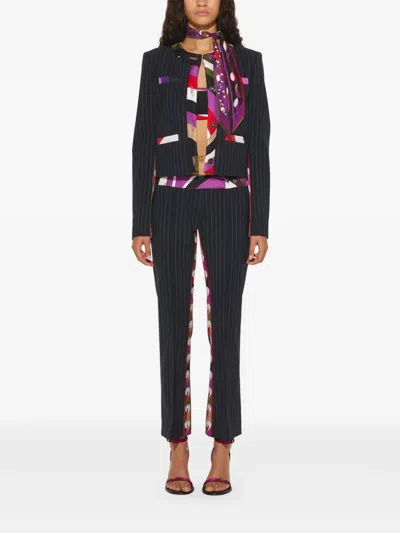 Pucci Iride-print Jacket In Black
