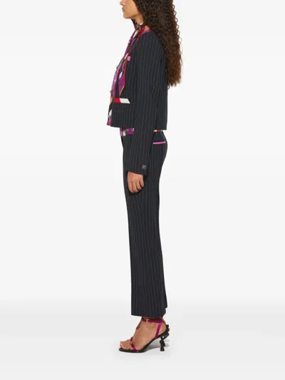 Pucci Iride-print Jacket In Black