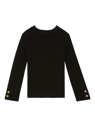 Isabel Marant Dixie Ribbed Wool Sweater In Black