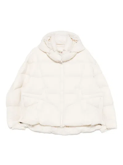 Jnby Cropped Puffer Jacket In Animal Print