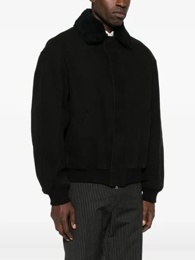 抓绒领飞行员夹克