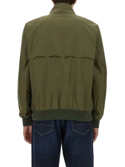 Baracuta G9 Harrington High Collar Jacket In Green