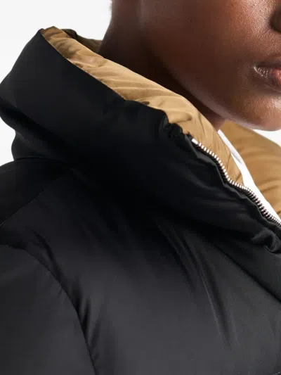 Prada Cropped Fit Stand-up Collar Down Jacket In Animal Print