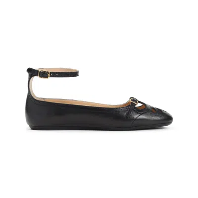 Chloé Black Misty Ballerinas In Black