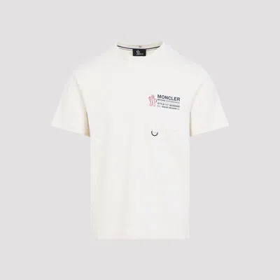 Moncler Grenoble Round Neck T-shirt In White