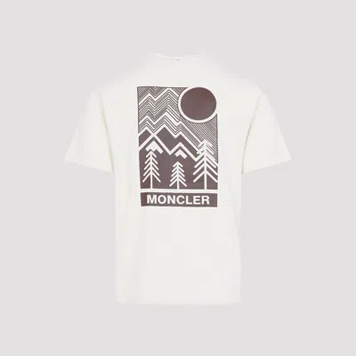Moncler Grenoble Round Neck T-shirt In White