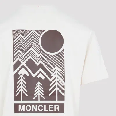 Moncler Grenoble Round Neck T-shirt In White