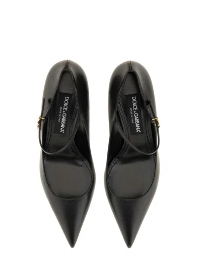 Dolce & Gabbana Leather Pumps In Black