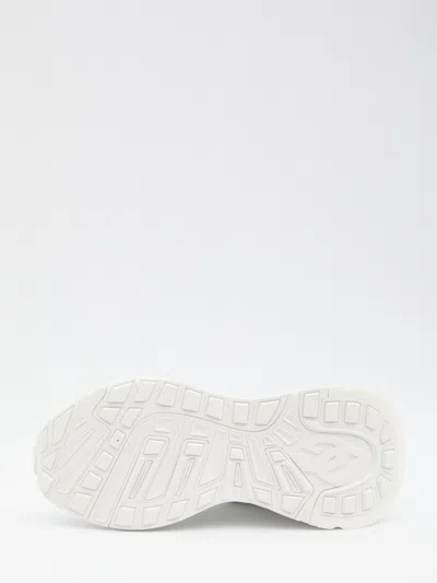Dolce & Gabbana Women White Low Top Sneakers With Logo Lettering On Tongue And Heel In Tech Fabric W In White