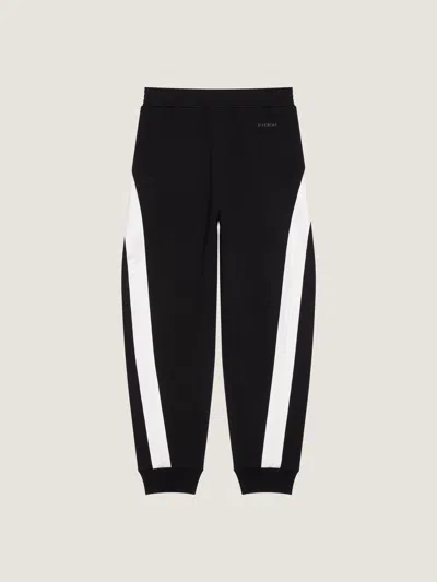Givenchy Mens Black Open Seam Contrast Cotton-jersey Jogging Bottoms Xl