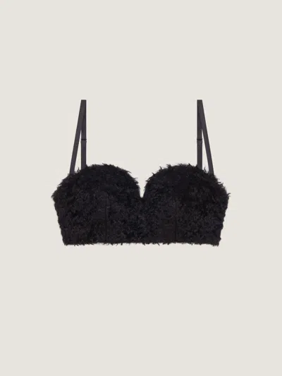 Givenchy Bullet Bra Top In Mohair In Black