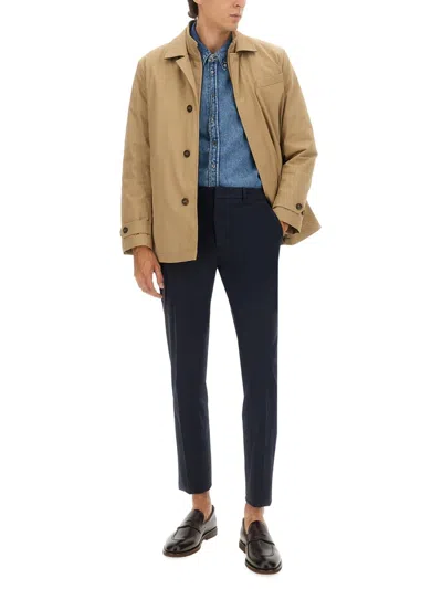 Fay Utility Jacket Featuring Multiple Pockets In Brown