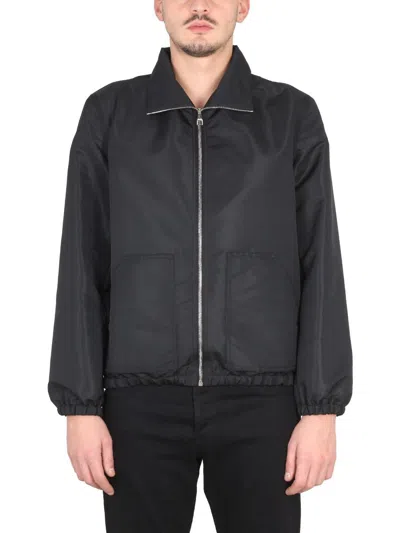 Alexander Mcqueen Graffiti-print Zip-up Jacket In Black