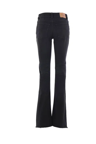 Balenciaga Slim Fit Bootcut Jeans Black In Black