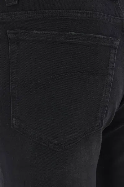 Balenciaga Slim Fit Bootcut Jeans Black In Black