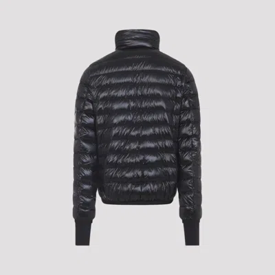 Moncler Hers Padded Jacket Zipped Pockets In Black