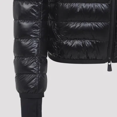 Moncler Hers Padded Jacket Zipped Pockets In Black