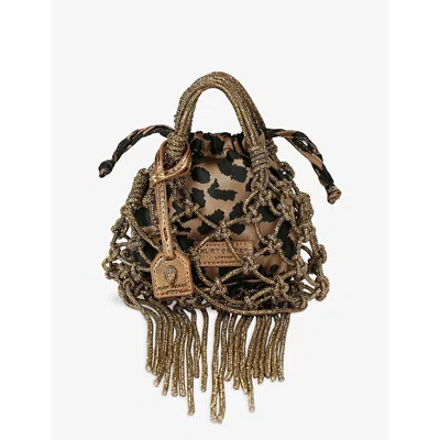 Kurt Geiger Mini Macrame Crystal-embellishment Tote Bag