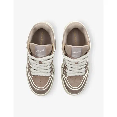 Axel Arigato Low-top Nubuck Sneakers With Embroidered Logo In Multi