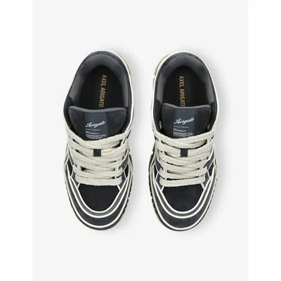 Axel Arigato Low-top Nubuck Sneakers With Contrasting Stitching In Black