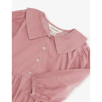 H&m Adorables Corduroy Sailor Dress 2-10 Years Pink Medium Dusty In Pink