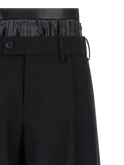 Junya Watanabe Double Layer Trousers In Black
