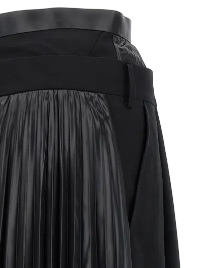 Junya Watanabe Double Layer Trousers In Black