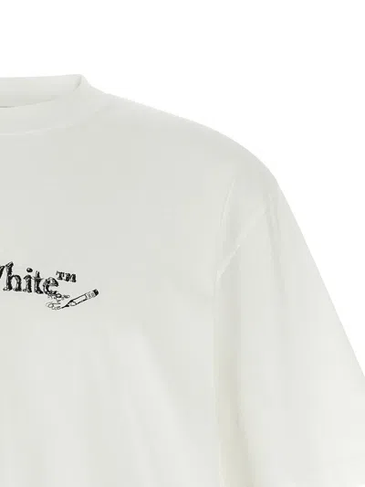Off-white Scribble Arrow Skate T-shirt In White