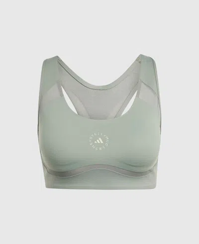 Stella Mccartney Truepurpose Power Impact Training Bra In Green