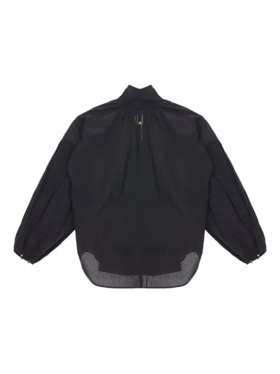 BALLOON HIGH-NECK BLOUSE