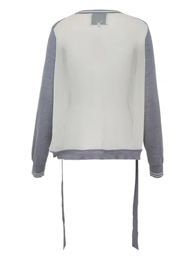 3.1 Phillip Lim Layered Wool Sweater In Gray