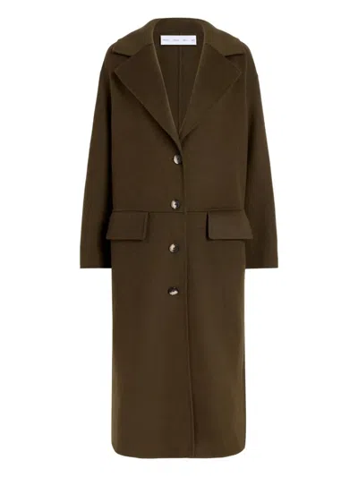 Pswl Tammy Coat In Double Face Wool In Brown