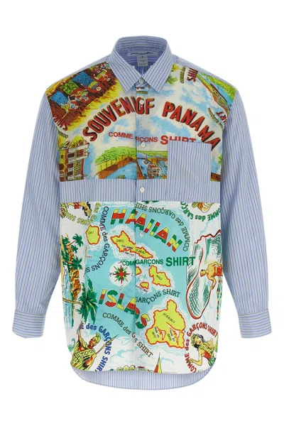 Comme Des Garçons Shirt Comme Des Garcons Shirt Patterned Inserts Shirt In Multi