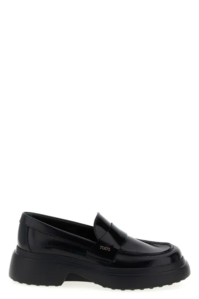 Tod's Gomma 74l Mocassino Trav.bomb.tods In Black