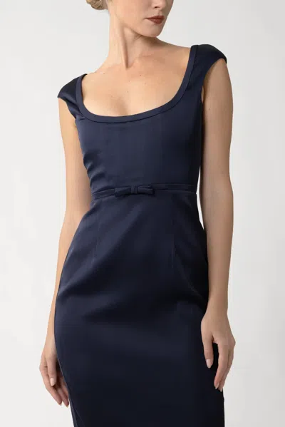 Sau Lee Meadow Midi Dress In Blue