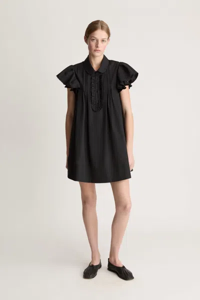 Lee Mathews Charlotte Mini Dress In Black