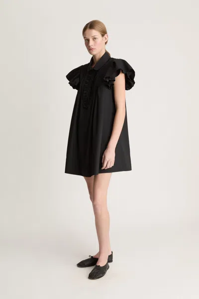 Lee Mathews Charlotte Mini Dress In Black