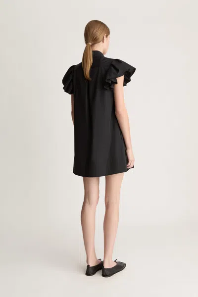 Lee Mathews Charlotte Mini Dress In Black