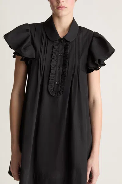 Lee Mathews Charlotte Mini Dress In Black