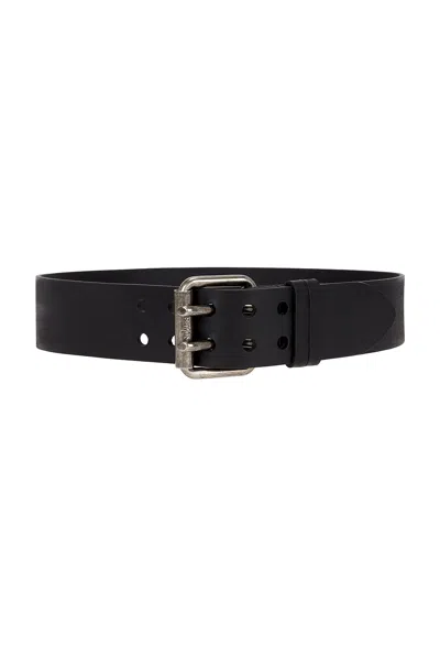 Saint Laurent 5cm Ceinture Boucle Motorcycle Belt In Black