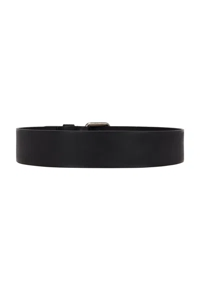 Saint Laurent 5cm Ceinture Boucle Motorcycle Belt In Black